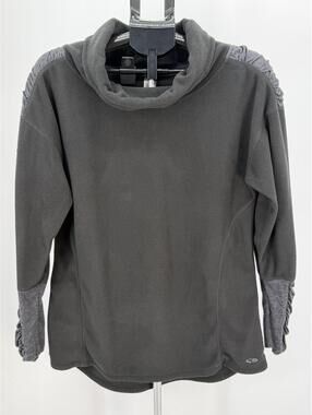 Champion Vintage Gray Fleece Pullover Sweatshirt Cowl Neck Casual L